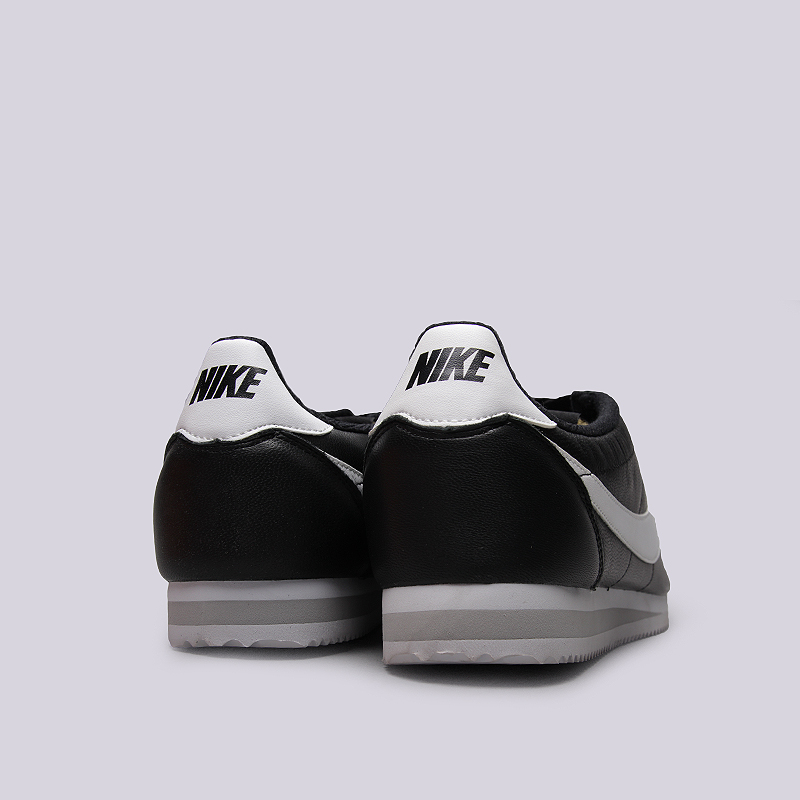 мужские черные кроссовки Nike Classic Cortez Premium QS 724262-010 - цена, описание, фото 4